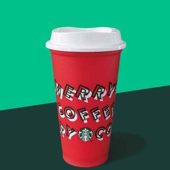 STARBUCKS 2019 Reusable Holiday Red Cup - Picture 2 of 2